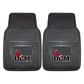 FANMATS 17094 Central Missouri Mules 2-Piece Heavy Duty Vinyl Car Mat Set, Front Row Floor Mats, All Weather Protection, Univers