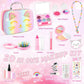 Kids Makeup Kit for Girls Toys, Kids Makeup Sets for Girls 5-8, Washable Real Makeup Kits for Little Girl Birthday Gifts Toys fo
