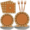 96Pcs Platos De Barro Mexicanos Paper Plates and Napkins Cielito Lindo Party Decoration Terracotta Clay Pottery Themed Tableware