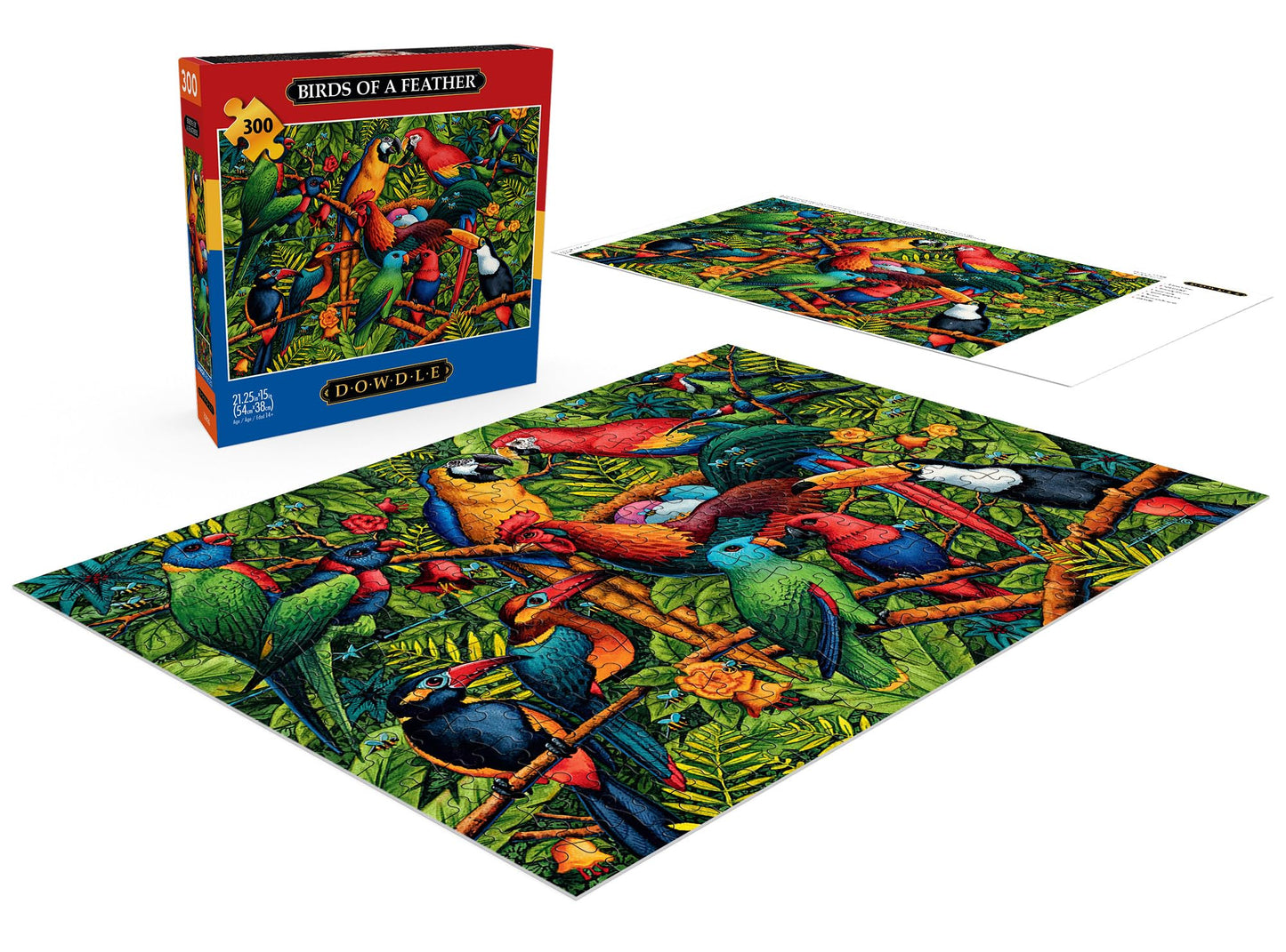 Buffalo Games - Eric Dowdle - Birds Of A Feather - 300 Piece Jigsaw Puzzle For Adults Challenging Puzzle Perfect For Game Nights - Finished Size Is 21.25 X 15.00