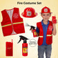 Tigerdoe Construction Costume For Kids - Construction Hat And Costume Vest - Dress Up Accessories For Children (3 Costume Sets - Construction, Swat And Fireman Costume)
