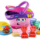 LeapFrog Shapes and Sharing Picnic Basket, 14 pcs, Multicolor, Plastic, 7.66 x 6.50 x 10.00", Model 80-19171E