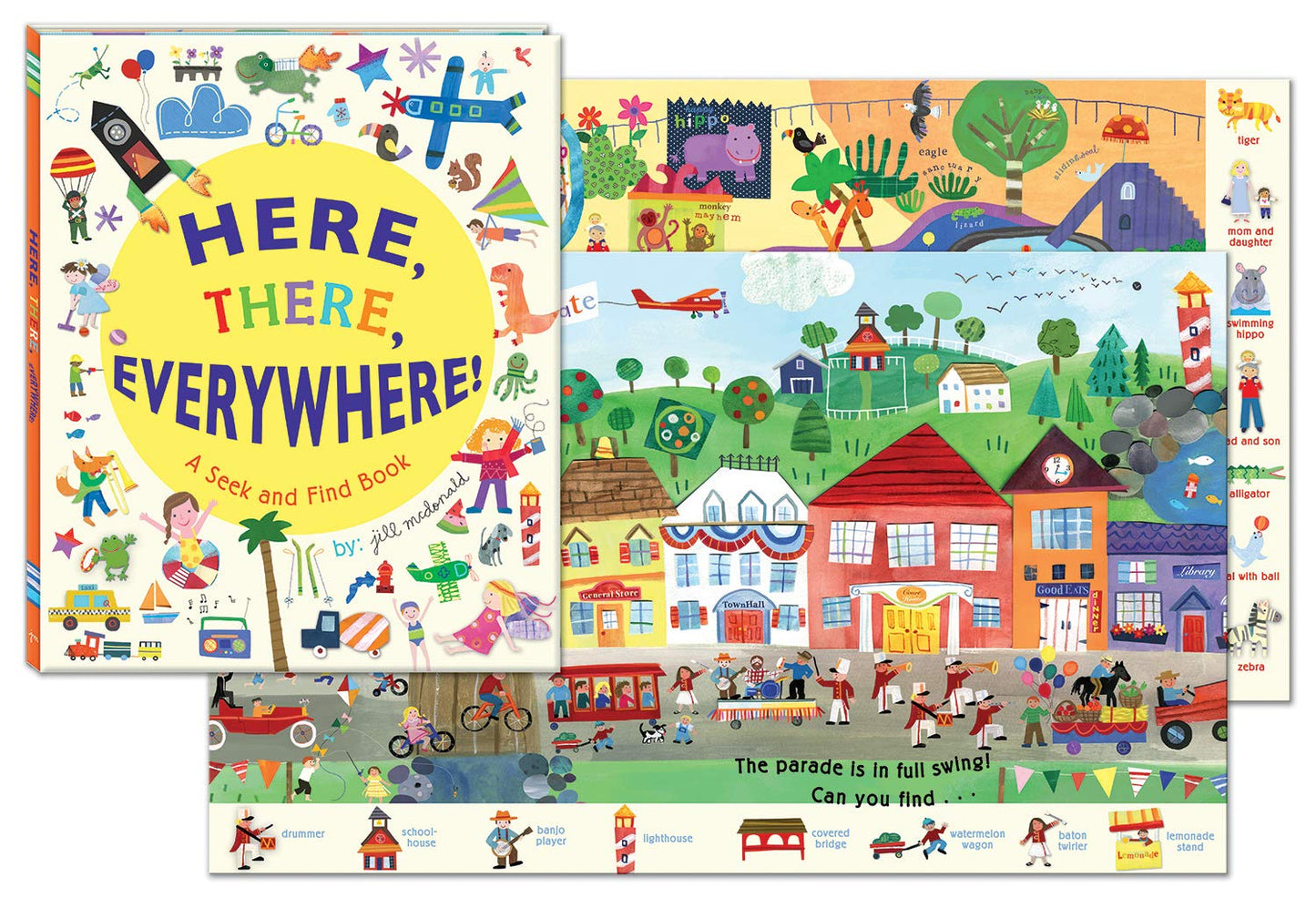 C.R. Gibson Gibby & Libby Here, There And Everywhere Seek And Find Book