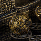 Iustidie Metal Dice Set D&D, 7-Die Dnd Dice Metal Gear Dice With Dice Gift Bag For Dnd Dungeons And Dragons Role Playing Games(A