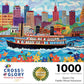 Cross & Glory - Queen City Paddle Wheel Adventure - 1000 Piece Jigsaw Puzzle For Adults | Historic Cincinnati Riverboat Scene | Vibrant Folk Art Design With Satin Finish | 20X27 Inches
