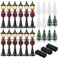 Shappy 24 Pieces Christmas Lamp Post Village Accessories Mini Street Lamp Dollhouse Streetlight Models For Mini Christmas Village Street Lights Models Christmas Miniature Mini Street Lamp For Diy