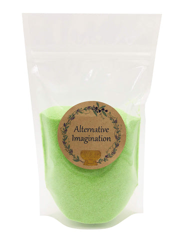 Alternative Imagination Lime Green Sand - Fine Sand for Zen Garden, Resin Incense Burner, Smudge Bowl, Ritual Incense, Cast Iron