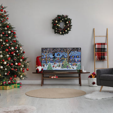 Christmas Jigsaw Puzzles For Adults 1000 Pieces, Snow Happy Holiday Puzzle Christmas Puzzle Gifts For Women Men Families, Perfec