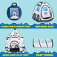 Joyin White Rocket Ship Pop Up Play Tent With Tunnel And Playhouse Kids Indoor Outdoor Spaceship Tent Set