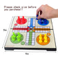 Kidami Ludo Magnetic Board Game Set, Folding And Light-Weight For Carrying, Gift For All Age (10 X 10 Inches)