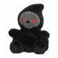 Aurora Spooky Palm Pals Omen Grim Reaper Stuffed Animal - Fun Collectible Plush for Kids and mature-themed Collectors - Perfect for Halloween Decorations and Gifts - Black 5 Inches