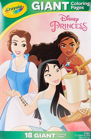 Crayola Giant Coloring Pages 12.75X19.5-Princess, Small, Multicolor