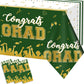 Chiazllta Set Of 3 Graduation Tablecloths Class Of 2024 Congrats Grad Green Graduation Party Tablecover Decorations Party Suppli