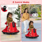 Costzon 12V Kids Ride On Bumper Car, Electric Bumper Car W/Dual Joysticks, Remote Control, 360° Spin, Slow Start Function, Led Lights & Fun Music, Adjustable Safety Belt, Soft Bumper (Red)