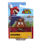 Super Mario Goomba Action Figure - 2.5 Inch Brown Collectible Toy, Model 405374, Plastic