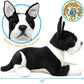 TigerHart 12 Inch Baxter The Boston Terrier Plush Dog Toy - White Soft Stuffed Animal