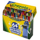 Crayola Ultra Clean Washable Crayons, Built in Sharpener, 64 Count, Kids at Home Activities
