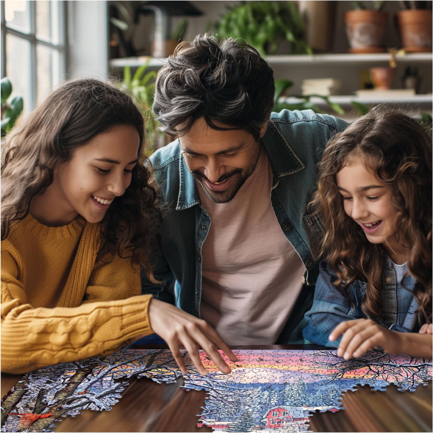 White Mountain The Perfect Tree Winter Puzzles 1000 Pieces Theme Jigsaw Puzzle for mature-themeds and Family