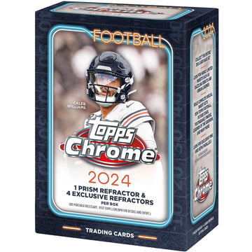 2024 Topps Chrome Football Cards Factory Sealed Value Box