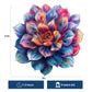 Wooden Puzzles For Adult, Flower Succulent Puzzle For Girl, Challenging Puzzle, 200 Piece Luxurious Shaped Wooden Puzzles For Ad