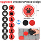 Giant 4 in 1 Chess Set Jumbo Chess & Giant Checkers & Large Tic Tac Toe  Giant Chess Board Game for Kids mature-themeds Including 2 Extra Queen Large Checkers Rug Game Mat  Indoor Outdoor Games Camping Party