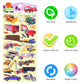 3D Puffy Vehicle Stickers For Kids Toddlers, 4 Packs Cute Truck Stickers For Boys, Reusable Squishy Stickers Window Clings With