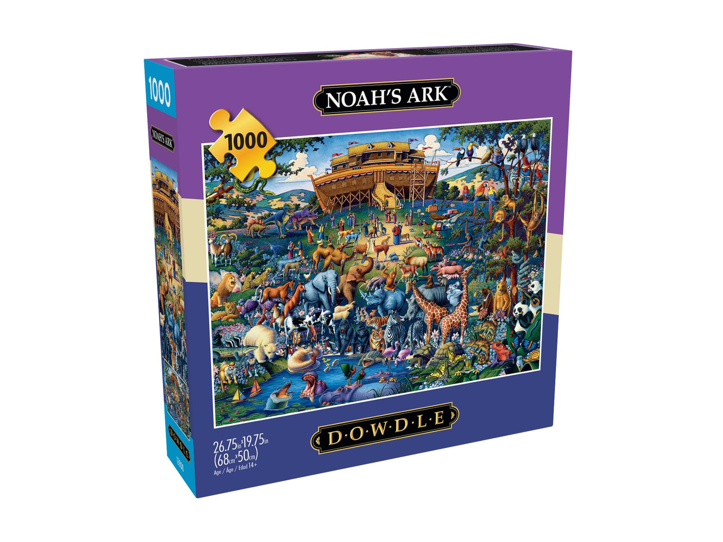Buffalo Games Noah's Ark 1000 Piece Jigsaw Puzzle - Large Multicolor Paper - Model 12816 for Adults, Perfect for Game Nights