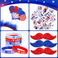 Lansian 4Th Of July Accessories Bulk Party Supplies, 146Pcs Patriotic Party Favors Set For Independence Day Decorations Memorial Day Celebrations Usa Flags Party Parades Classroom Rewards For Kids