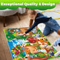 Quokka Giant Floor Puzzles For Kids Ages 4-6 - 2X3 Feet Extra-Thick 48 Pieces Toddler Puzzle Ages 3-5 – Forest Educational Activity For Boys Girls – Premium Box With Sturdy Handle & Magnetic Closure