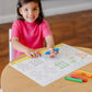 Melissa & Doug Learning Mat Crayons - 5 Count, Multicolor, Wax Crayon 85%, Model 4279
