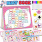 Benresive Montessori Busy Book For Toddlers 2-4, Preschool Toddler Learning Activities Crafts, Sticker Books For 2 3 4 Year Old Boys Girls Birthday Gifts, Autism Sensory Toys