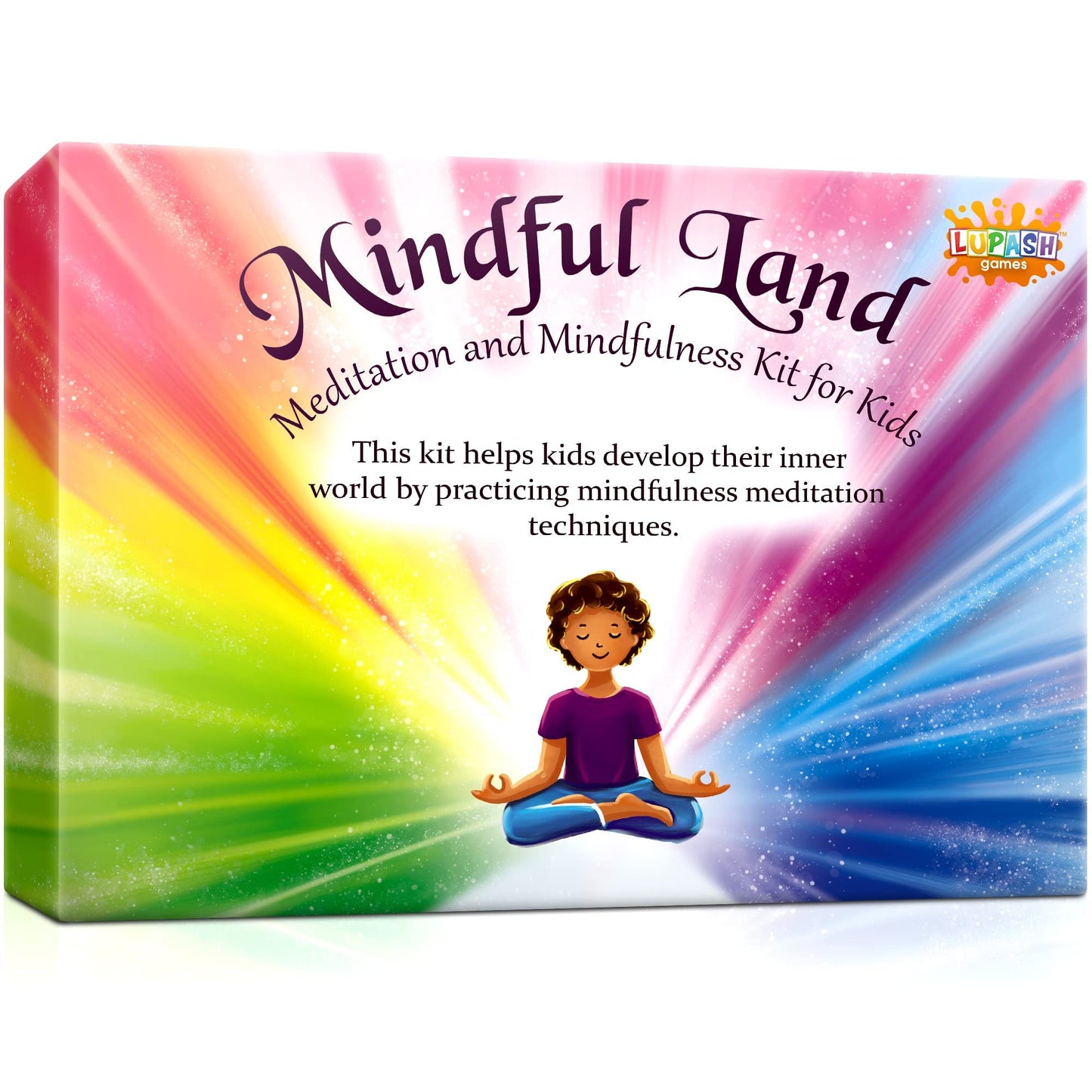 Mindful Land Mindfulness Cards For Kids - Positive Affirmations Cards For Kids Stress Reduction - Meditation Cards Calming Thera