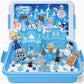 G.C Sensory Bin Play Sand Art Kit - Large Frozen Scheme with 2lb Sand, Molds & Princess Figure, Perfect Gift for Kids Ages 3-8