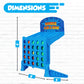 Point Games Bounce 4 In A Row - Travel Friendly Storage Case- Classic Board Games W Twist - Line Up 4 Classic Game - Strategical Thinking And Aim Practice - Portable Toys For Boys And Girls Ages 6+