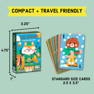 Mudpuppy Go Camp! - Camp Version Of Classic Kids Go Fish Card Game With Cute Illustrations Of Animals For Children Ages 4 And Up