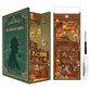Tonecheer Diy Book Nook Kit For Adults, Wooden 3D Puzzle Bookend Bookshelf Insert Decor, Detective Booknook Miniature House Kit
