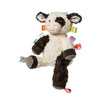 Taggies Stuffed Animal Huggable Plush Soft Toy with Sensory Tags  10-Inches  Buttercup Cow