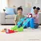 Spidey and his Amazing Friends Mega Jump HQ Track - 39-Inch Dual Race Track with Elevator, Web Tunnels, 2 Exclusive Vehicles, Multicolor