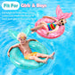 Heysplash Mermaid Pool Float, Mermaid Tail Shaped Pool Swimming Float Tube Ring Floatie, Water Fun Beach Party Swimming Pool Toys For Kids Adults Water Activities, 70Cm Diameter, Rose Gold + Blue