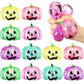 Meooeck 12 Pcs Halloween Pumpkin Stress Balls Bulk 3.2 Inches Halloween Party Favors Pumpkin Sensory Fidget Squeeze Toys Stress Relief Toys for Kids mature-themed Goodie Bag Basket Stuffers Gift ADHD Anxiety
