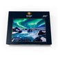 MyPuzzle 1000 Piece Jigsaw Puzzle - Northern Lights Over Godafoss Waterfall, Cardboard, Multi Color, Premium Quality