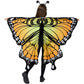 Spooktacular Creations Orange Butterfly Wing Kids, Halloween Butterfly Costume For Girls With Lace Mask And Bug Headband For Halloween Costume Party