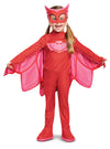 Disguise Pj Masks Owlette Costume, Deluxe Kids Light Up Jumpsuit Outfit And Character Mask, Toddler Size Extra Large (7-8)