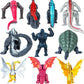 Jaykenixo 10Pcs New Dragon Action Figures King Of The Monsters - Dragon Vs Kong Mini Monster Orangutan Playsets
