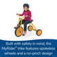 Myrider Toddler Trike, Kids Tricycle For Preschool, Daycare, Playground Kids Tricycles, Rubber Tires, Yellow/Black, 14.5'' Maxi