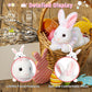 Bunny Toys For Kids, 2-In-1 Bunny Stuffed Animal With Pet Sling Carrier For Indoor And Outdoor, Perfect Christmas, Easter Gifts,