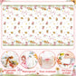 Fairy Party Tablecloths - 3Pcs A Little Fairy Party Table Covers Decorations, Floral Girls Themed Rectangular Plastic Disposable