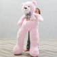 Morismos Giant Teddy Bear 5Ft, Huge Teddy Bear Pink 55Inch, Life Size Bears For Girlfriend Girls On Christmas Valentine'S Day