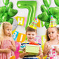 Green Number 7 Balloon 40 Inch, Big Large Foil Helium Number Balloons, Jumbo Giant Mylar Number 7 Balloons For 7 Year Old Birthd