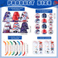 Paterr 102 Pcs Hockey Party Favor Set - Drawstring Bags, Bracelets, Notebooks, Pencils, Stickers - Perfect for Gifts and Celebrations